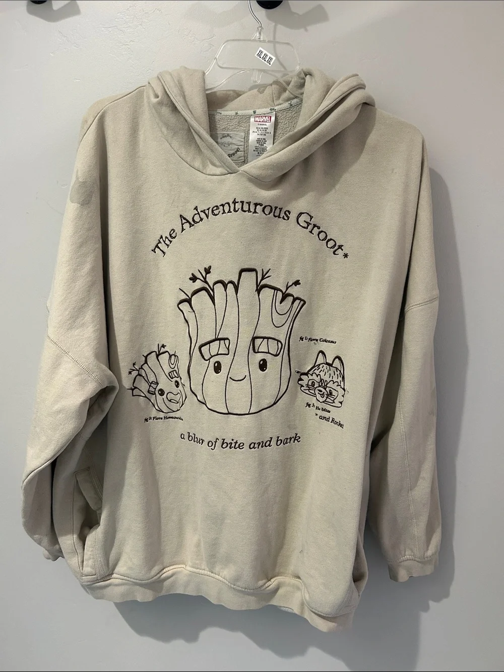 Marvel Cream 'The Adventurous Groot' Graphic Crewneck well loved!